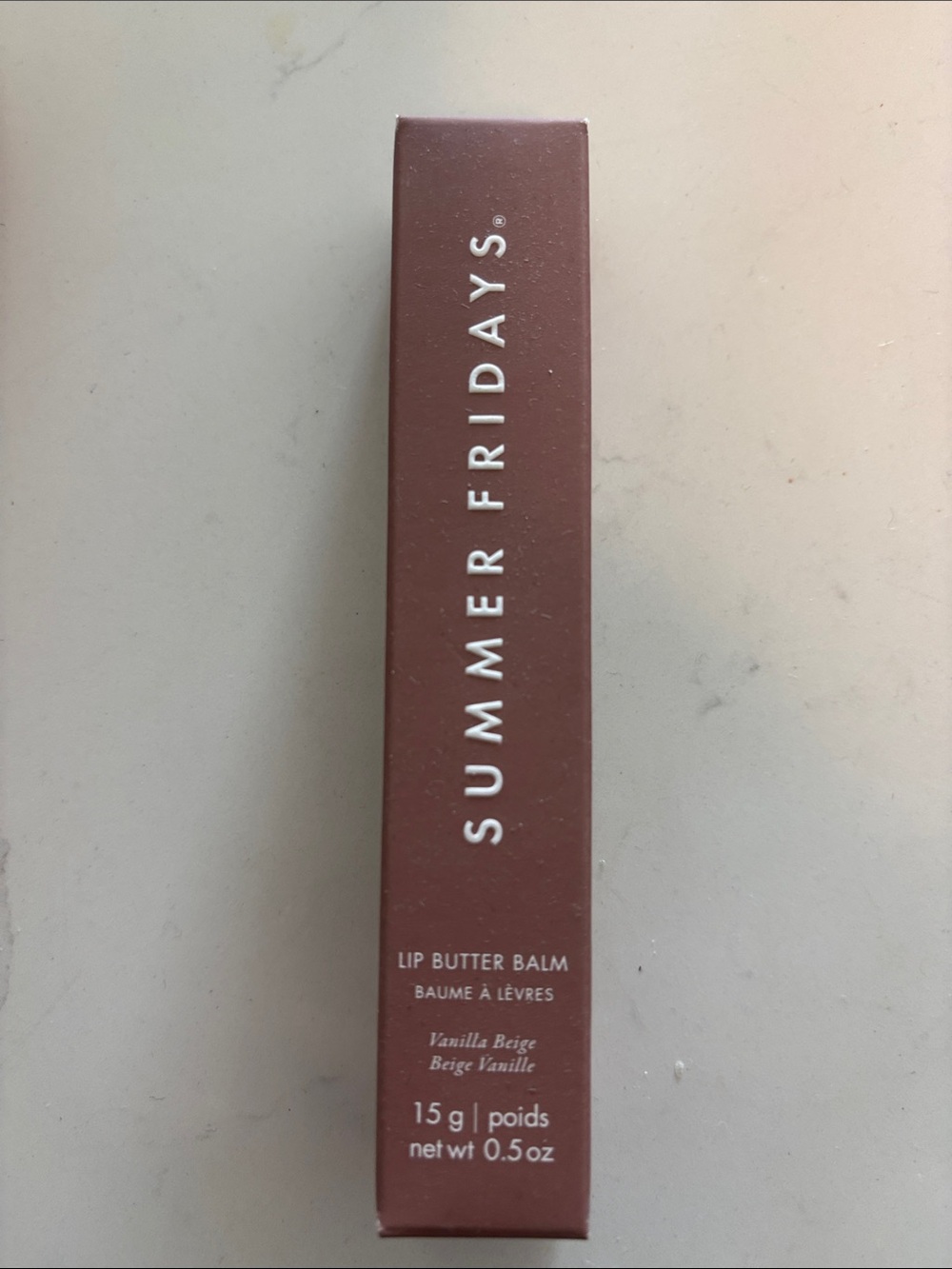 Summer Fridays Lip Butter Balm - Vanilla Beige Packaging